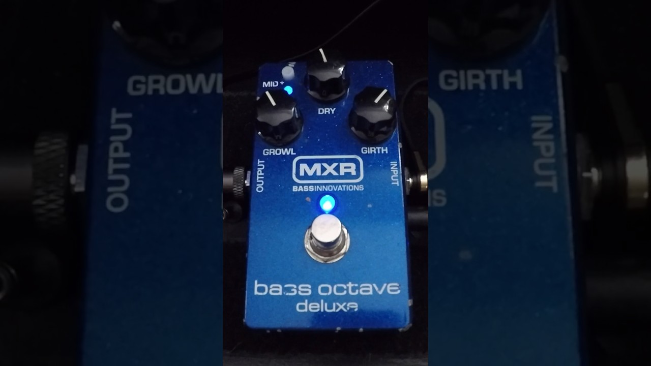 This is what the MXR Bass Octave Deluxe Button does #effectspedals