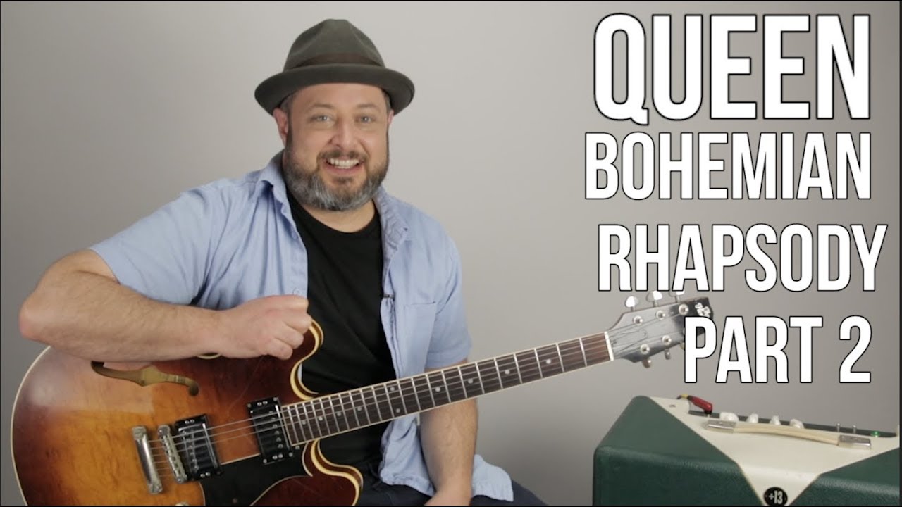 Queen Bohemian Rhapsody Guitar Lesson Part 2 - Guitar Solo Lesson