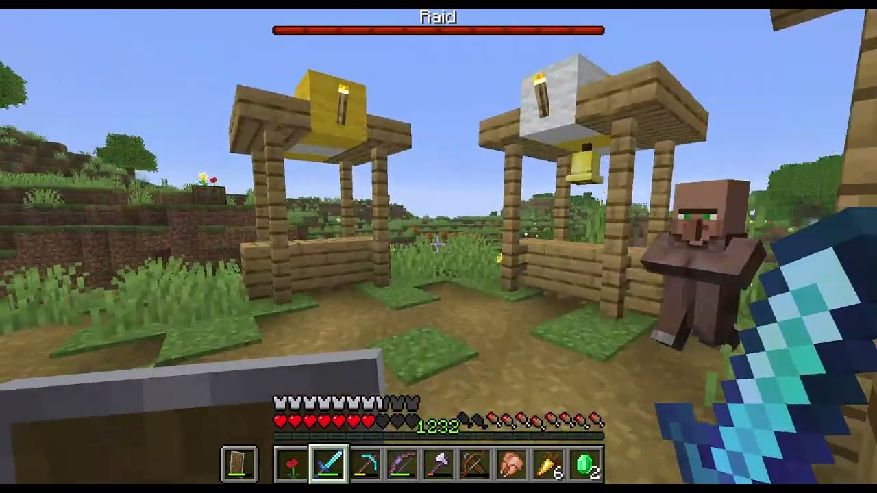 pillagers raid minecraft (part 3)