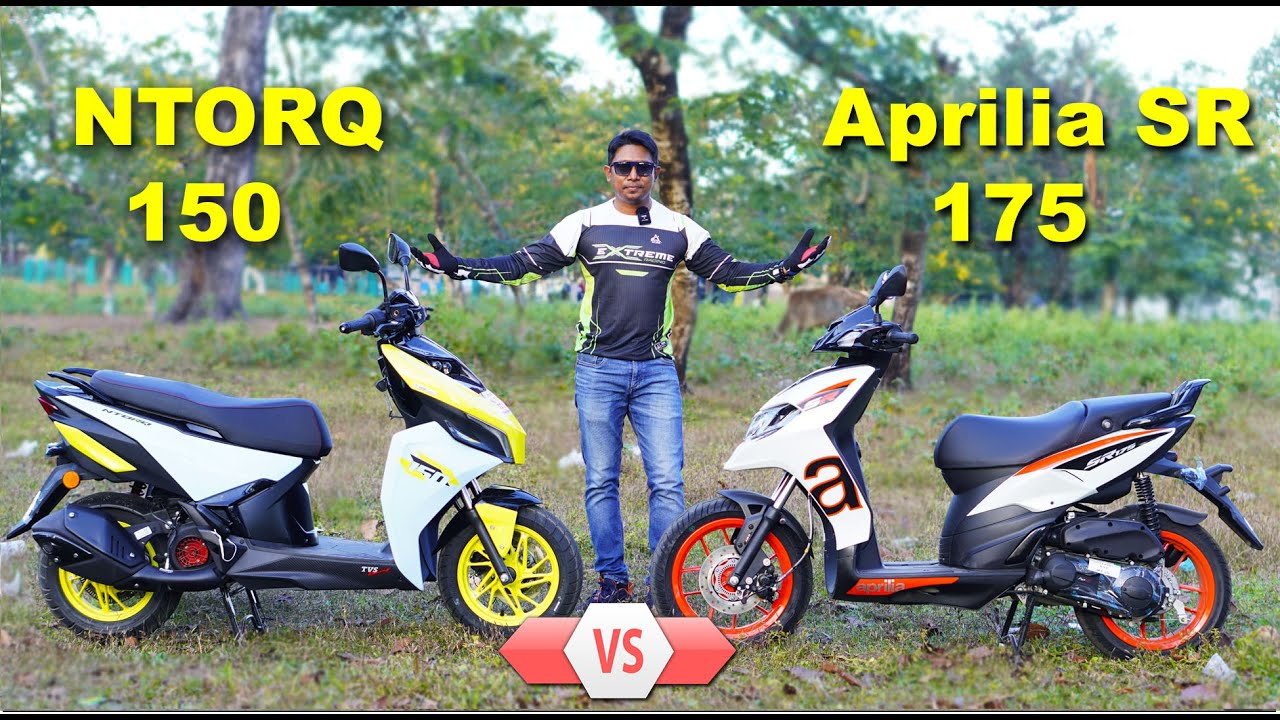 TVS Ntorq 150 Vs Aprilia SR 175 which one is more powerful..? On Road Price Mileage