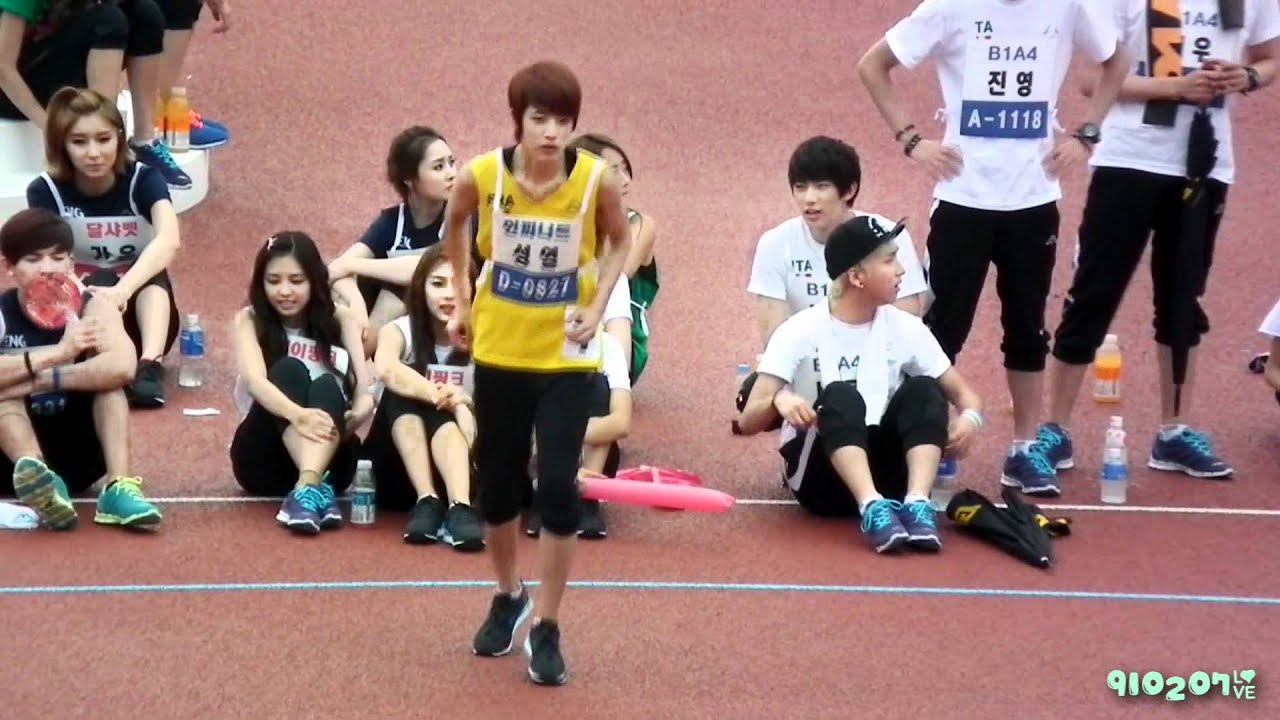 120710 아이돌 육상대회 -인피니트 성열 높이뛰기 성열직캠