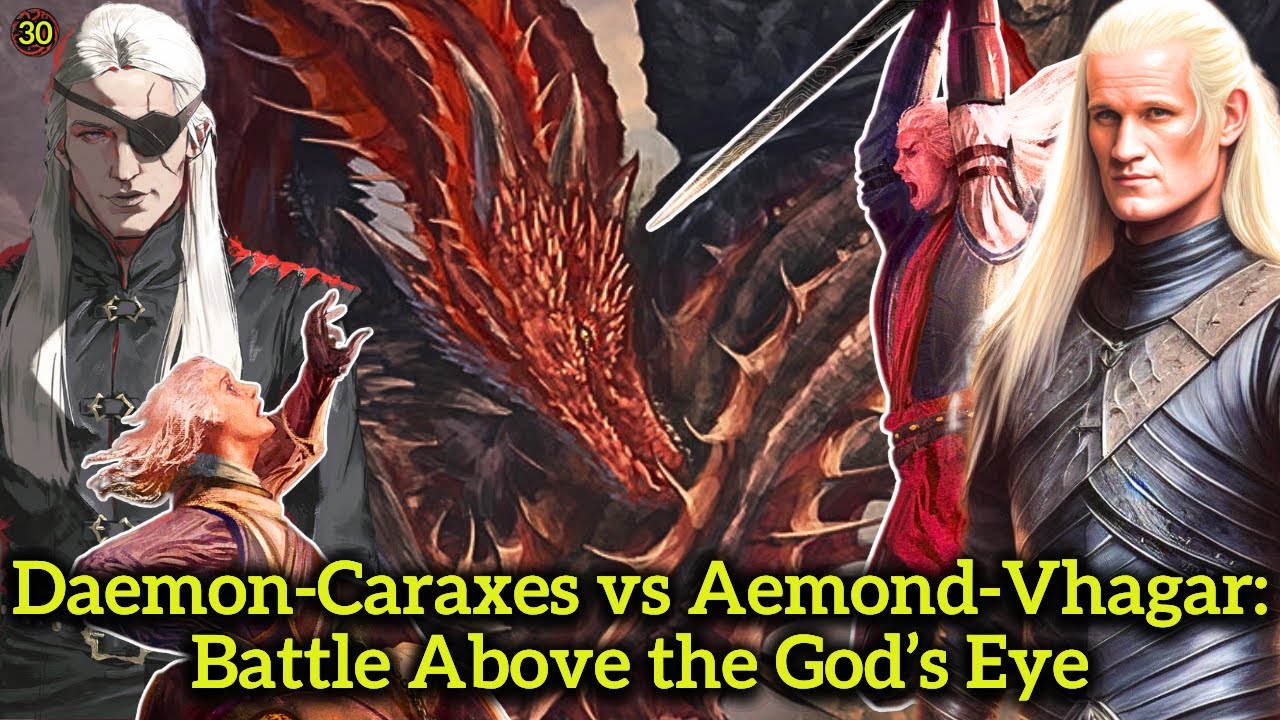 Daemon vs Aemond Fight | Epic Dragon Battle: Caraxes vs Vhagar || HotD Book Series Ep.30