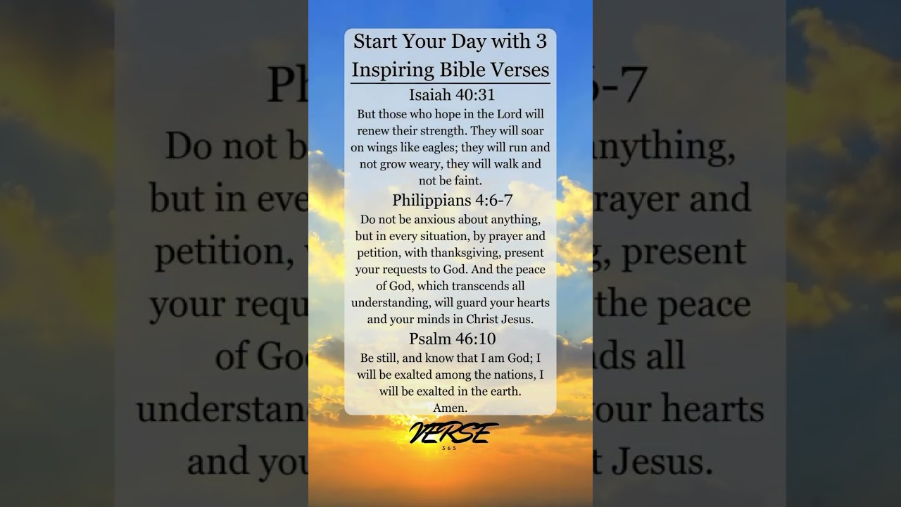 3 Powerful Morning Bible Verses to Start Your Day #dailybibleverse #bibleverse #godswisdom