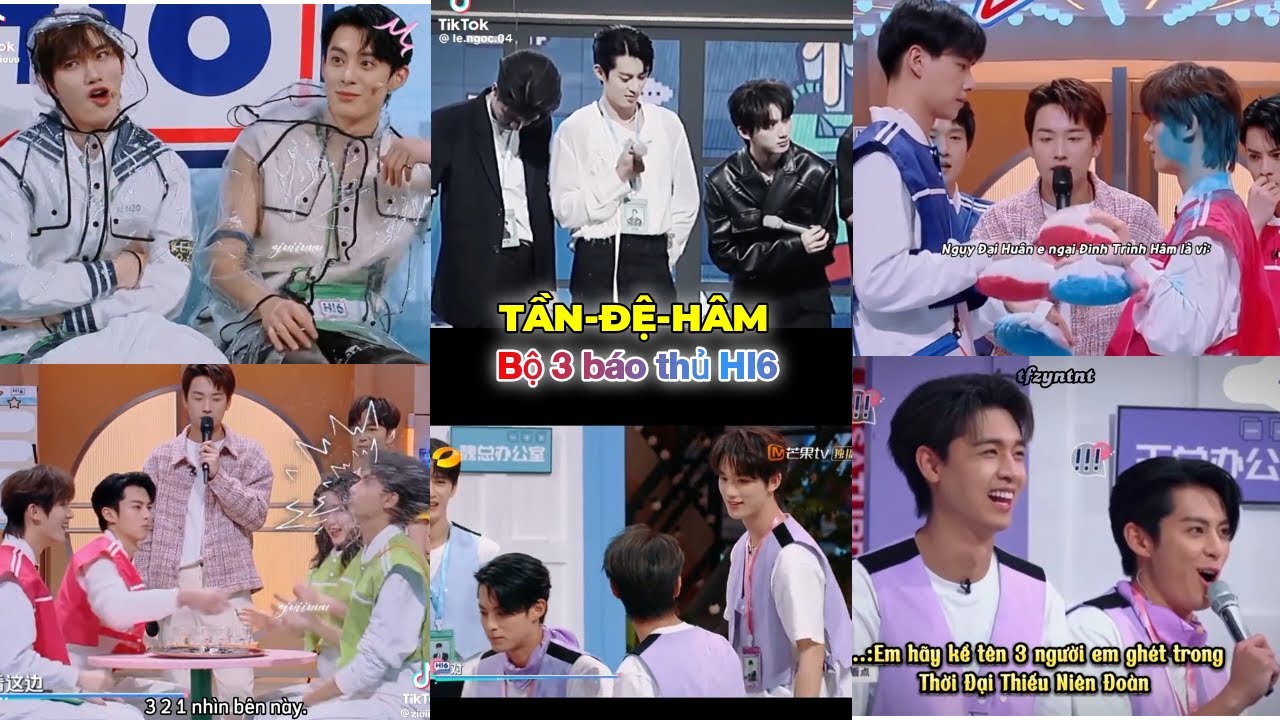 [TikTok] Bộ 3 báo thủ của H!6 Tần Tiêu Hiền-Vương Hạc Đệ-Đinh Trình Hâm show Xin chào thứ 7 #p2