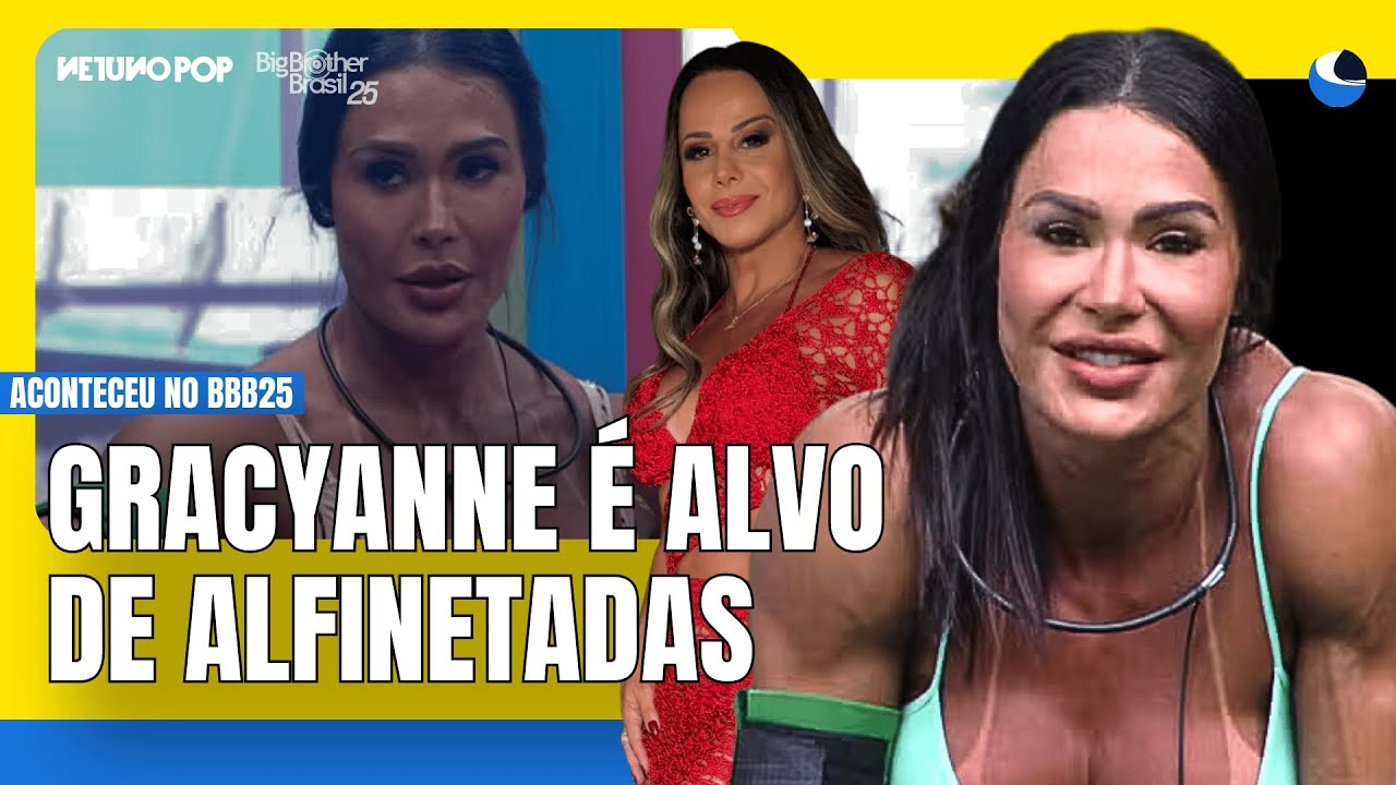 BBB 25: Gracyanne choca ao falar sobre Belo e Viviane Araújo | Influencer se incomoda com casal