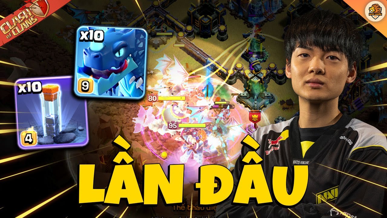 STARS Lần Đầu Tiên Đánh Rồng Điện Với Vật Tổ TH18 Attack Clash of clans | Akari Gaming