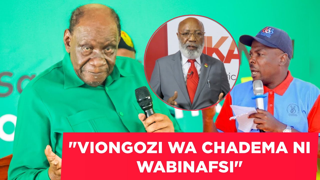 WASIRA AWASHUKIA VIONGOZI WA CHADEMA ''WAACHE UBINAFSI''