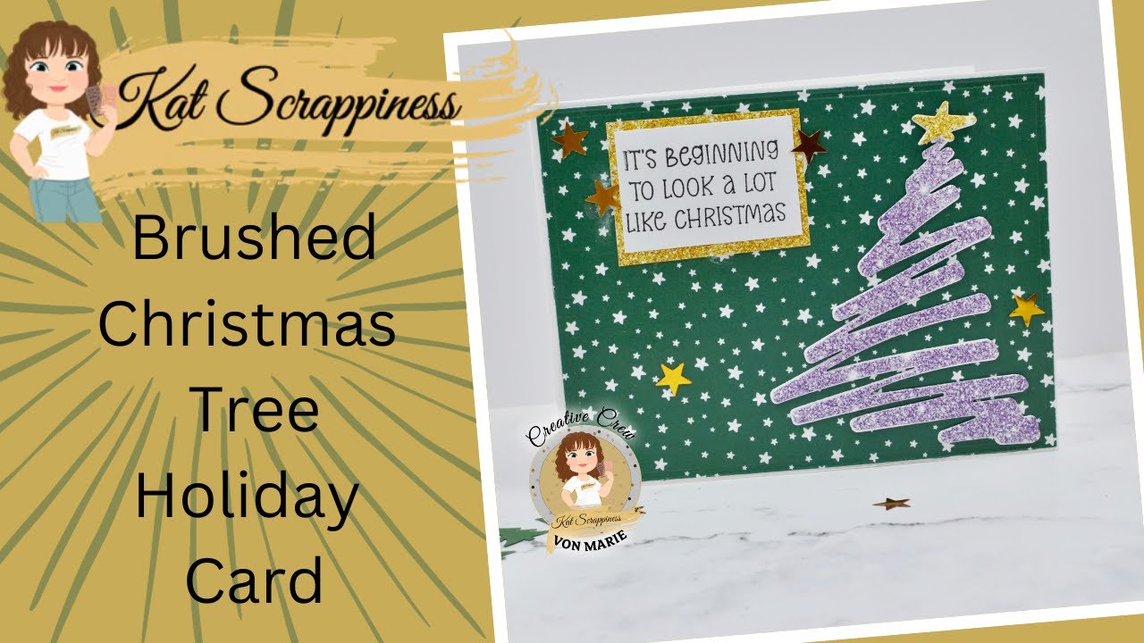 Christmas Tree Card using Kat Scrappiness