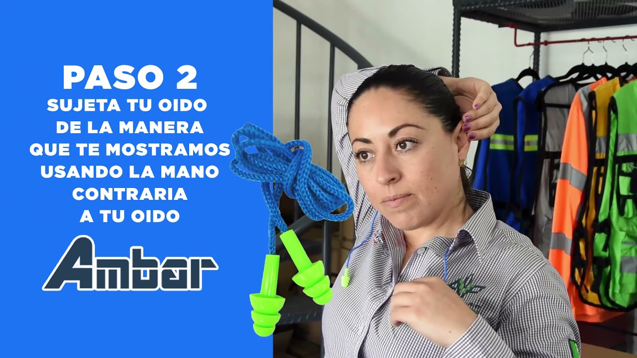 Uso correcto de los tapones auditivos de nuestra marca #ambar / cuida tus oidos