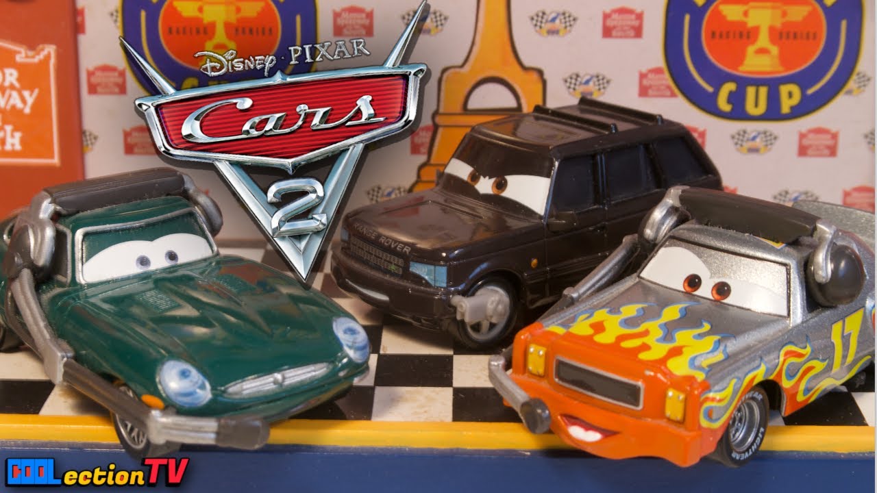 Mike Lorengine, David Hobbscap i Darrell Cartrip z zestawem słuchawkowym &ndash; recenzja odlewu Cars 2
