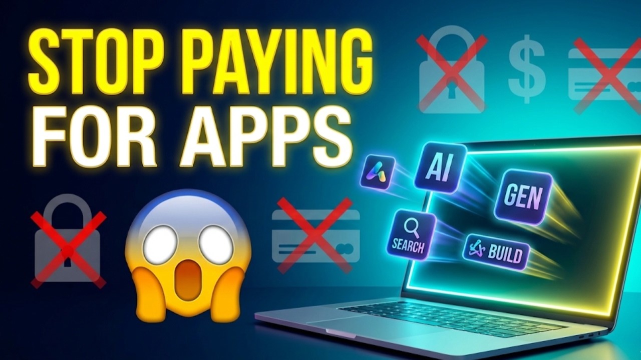 Stop Paying for Apps: These 5 FREE AI Tools Replace Everything!💸🔥#aitools #techtool #savemoney #ai