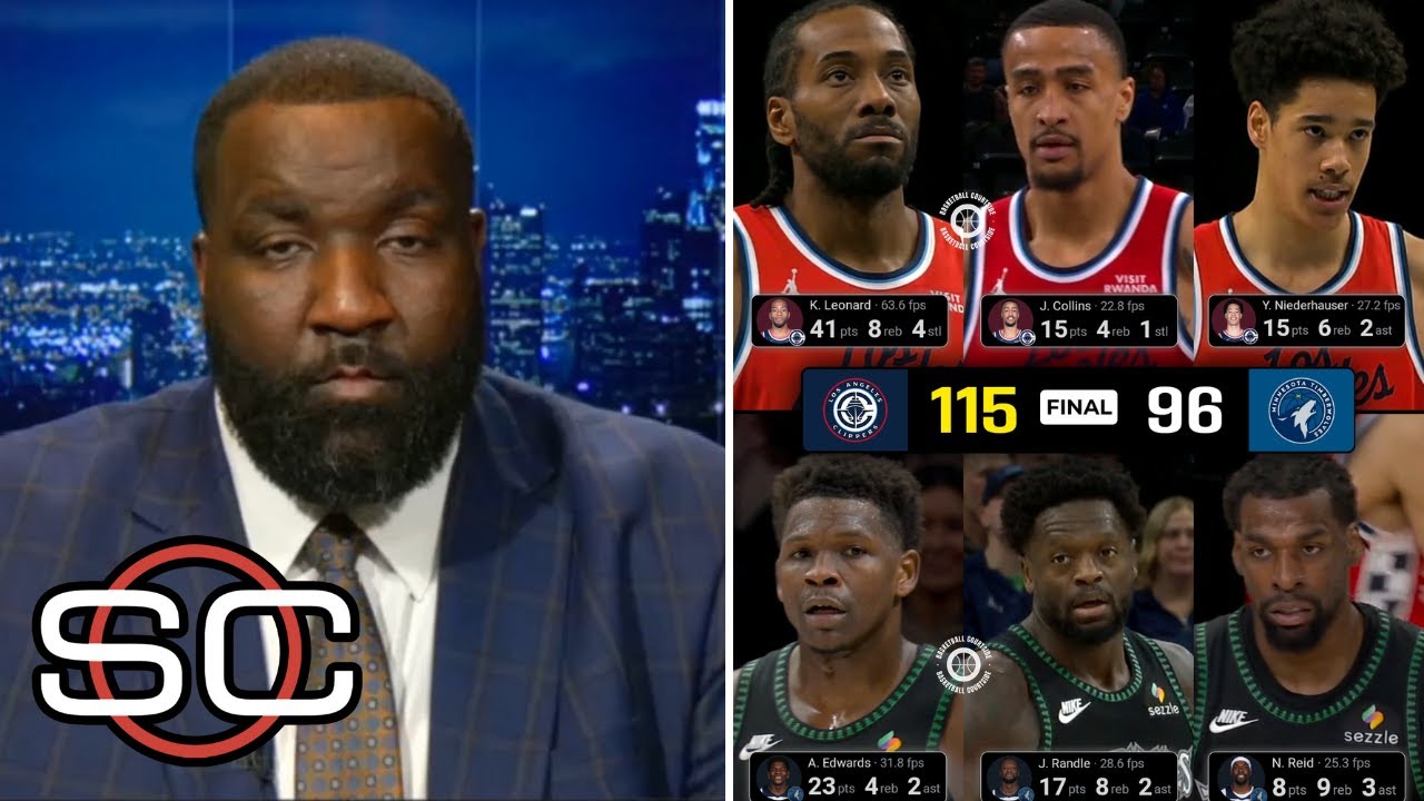 The BEAST is back!- ESPN hails Kawhi erupts 41 Pts, Clippers beat T-wolves 115-96 in Dosunmu's debut