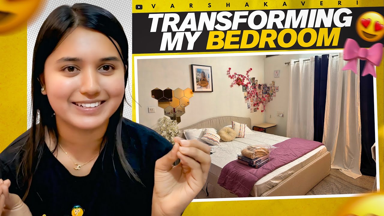 ನನ್ನ ರೂಮ್ ಟೂರ್ 🏠✨ #varshakaveri #dailyvlog #roomtour #roomtransformation 