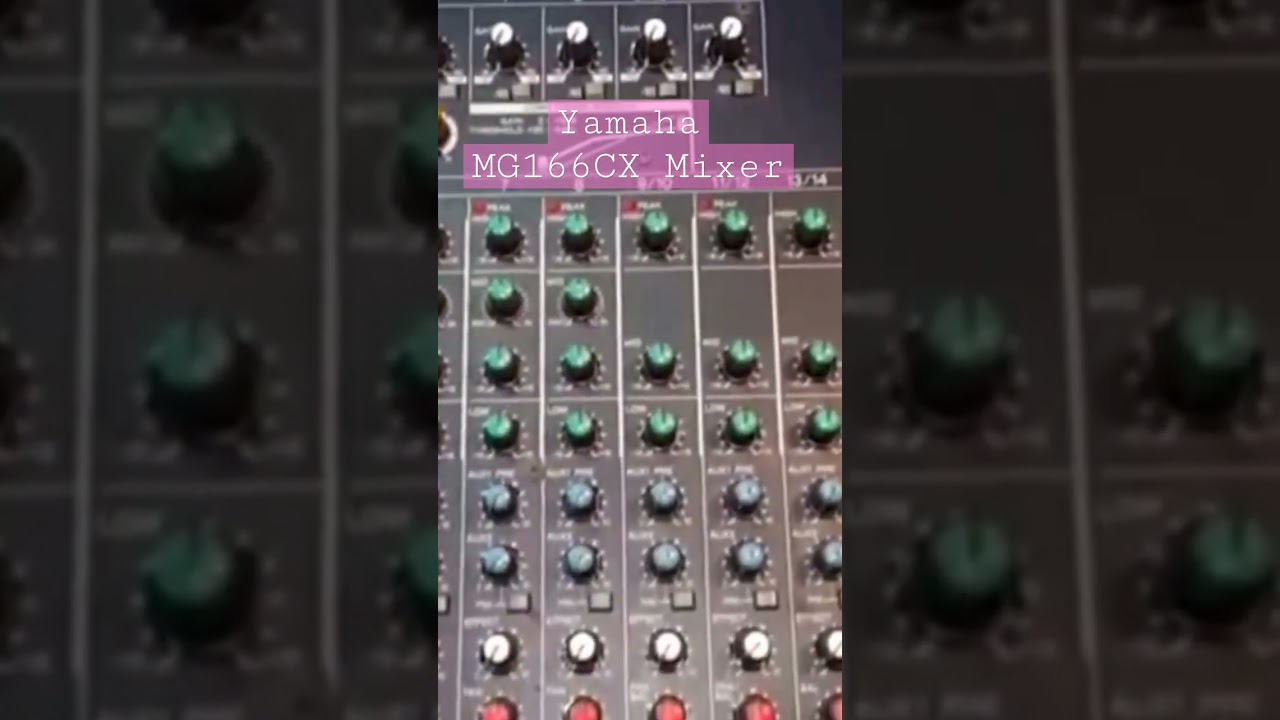 Yamaha Mg166cx 16 input mixing console analog mixer A Closer Look 