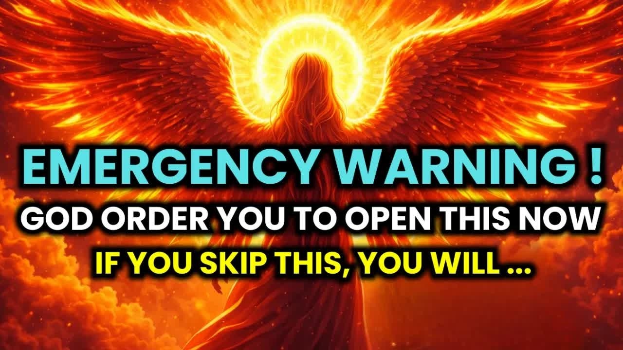 🔴 ONLY 3 MINUTES LEFT — GOD SAYS： TODAY, I ORDER YOU TO OPEN THIS NOW  IT'S AN EMERGENCY  IF YO