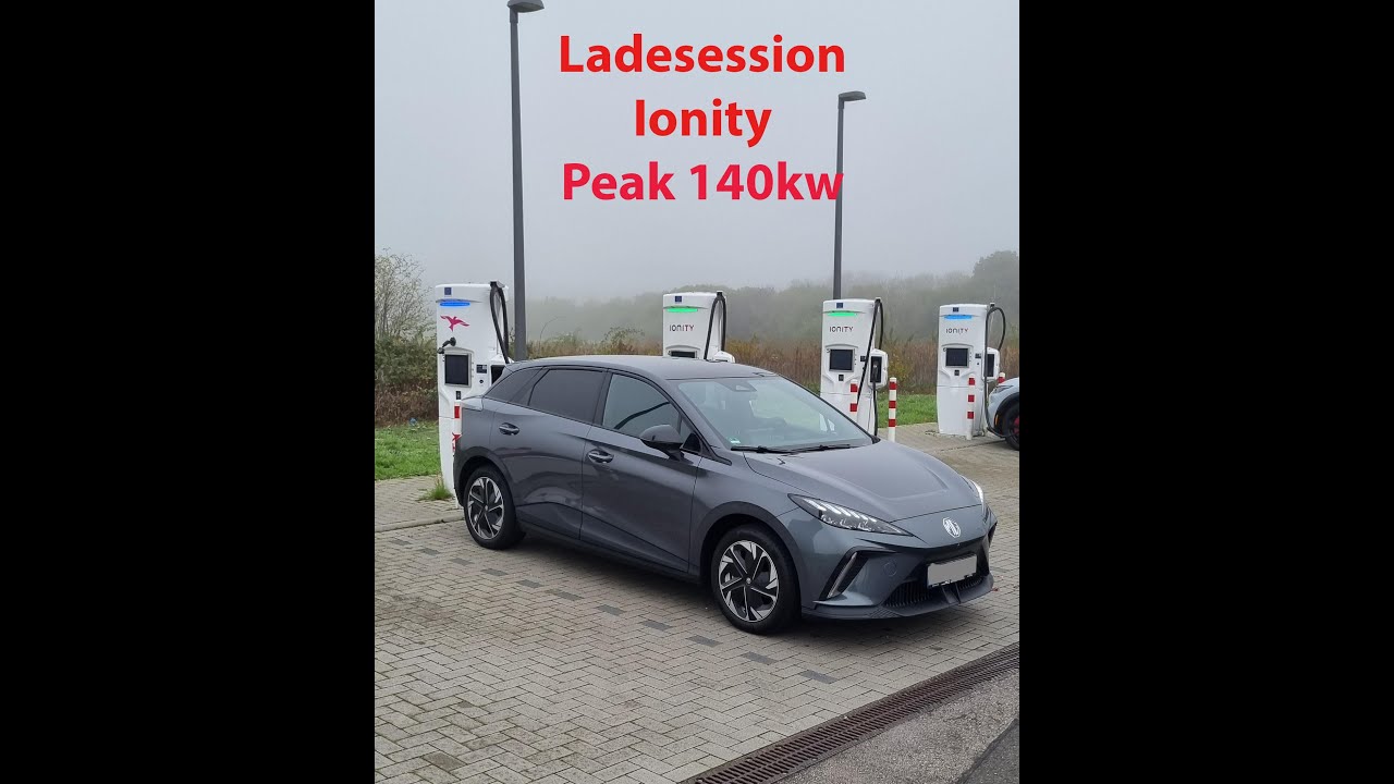 MG4 Luxury 64kWh Ionity HPC Ladekurve Leistung Chargingspeed 10%-80%