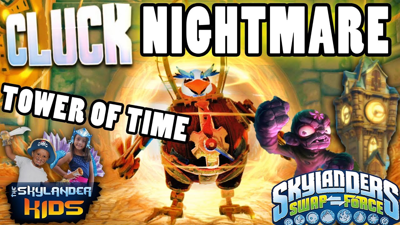 Let's Play Skylanders Swap Force Nightmare Mode: Tower of Time - Cluck Boss Battle (100+ Used)