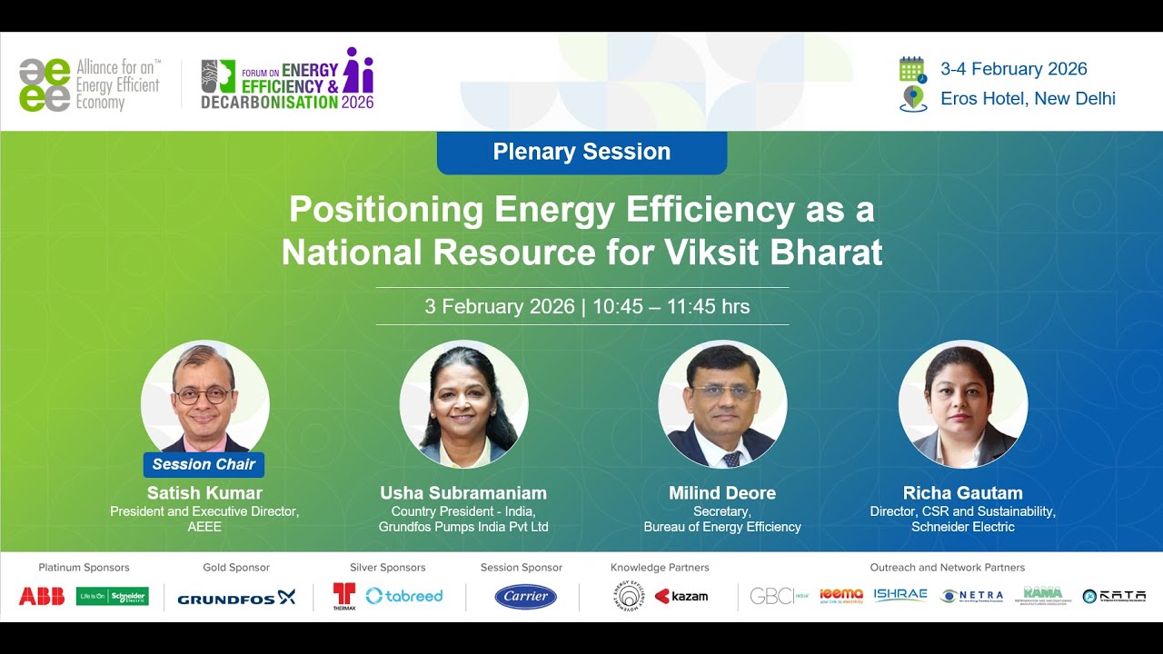 Plenary Session: Positioning Energy Efficiency as a National Resource for Viksit Bharat