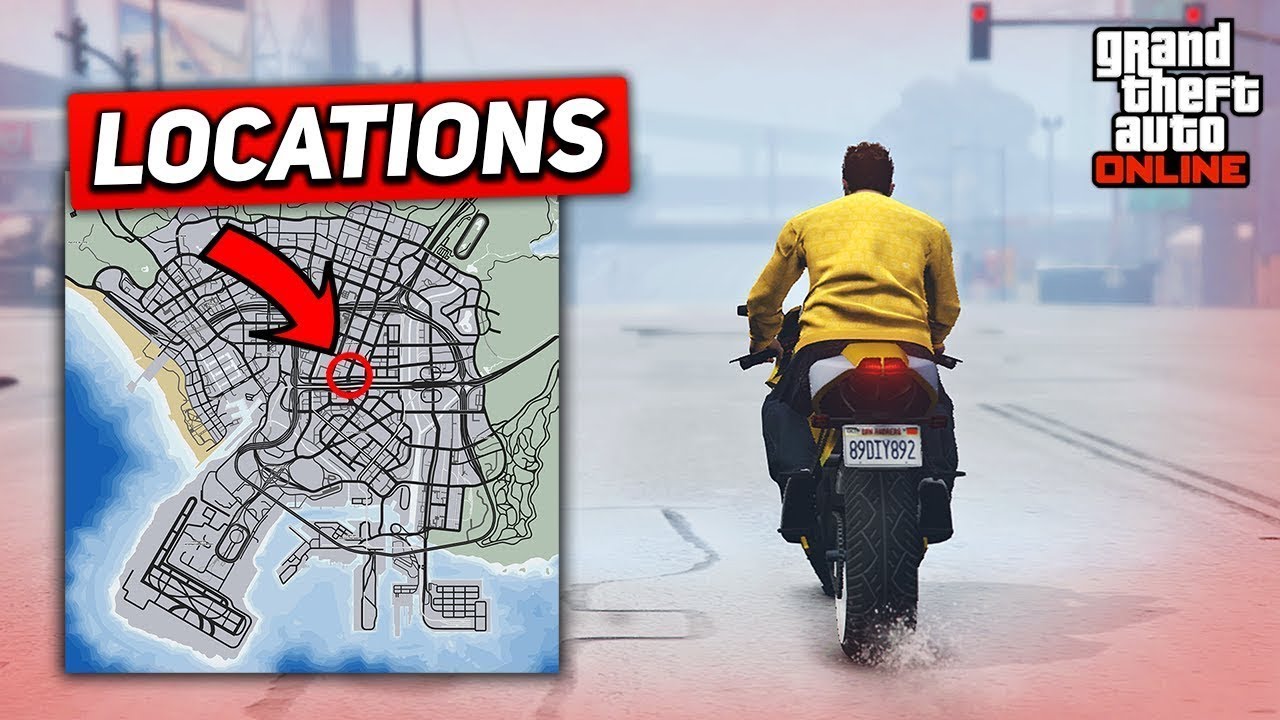 GTA 5 - TOP 10 MOTORBIKE STUNT SPOTS FOR BEGINNERS + Locations! - (GTA 5 Stunts)
