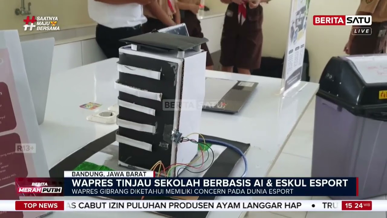 Wapres Gibran Tinjau E-Sport dan IoT di SMP Santo Yusup Bandung #beritasatu