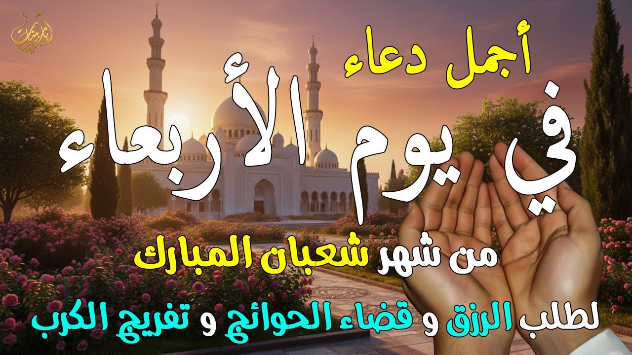 دعاء في يوم الأربعاء 16 من شعبان بنية جلب الرزق وقضاء الحواج وتفريج الهم وتيسير الأمور باذن الله