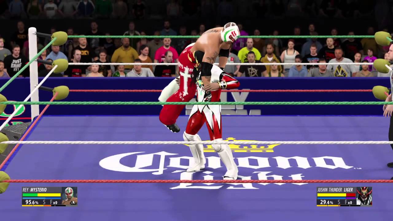 WWE 2K16. AAA. Rey Mysterio VS Jushin Liger. Triplemania. Lucha Libre Championship