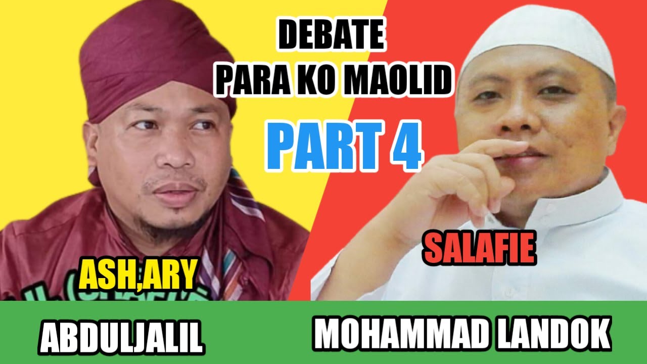 DEBATE part 4 pantag ko kapmawlidonnabie by Mohammad taha landok gosi abduljalil