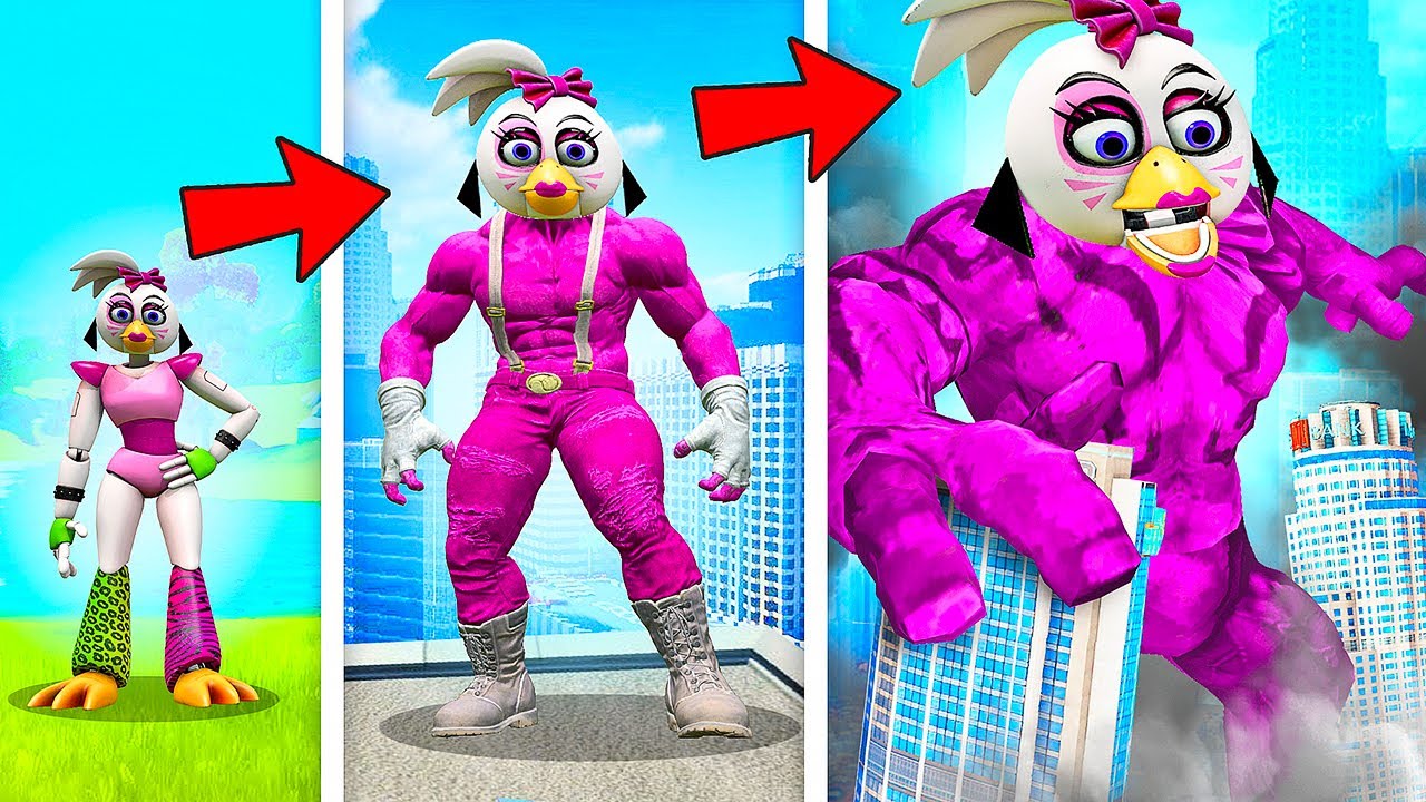 ГЛЭМРОК ЧИКА СТАЛА КАЧКОМ САМЫМ СИЛЬНЫМ АНИМАТРОНИКОМ ФНАФ 9 В ГАРРИС МОД! FNAF 9 В Garry`s Mod!