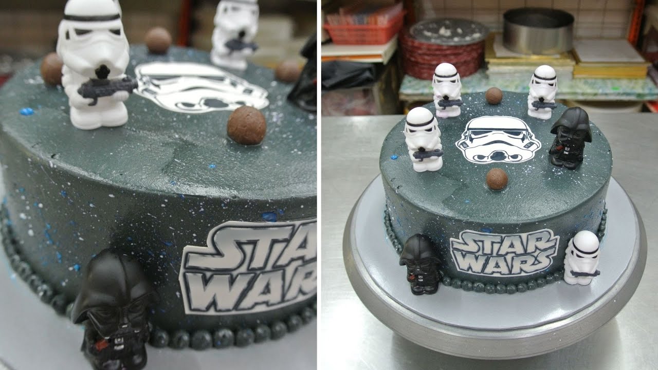 Simple Star Wars Cake Decorating | Buttercream Cake