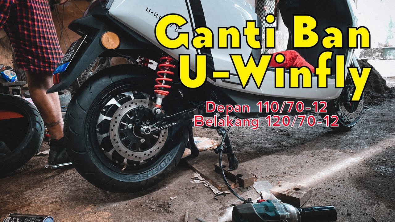 GANTI BAN N9 PRO U-WINFLY #modifikasi #motorlistrik #u-winfly #n9pro