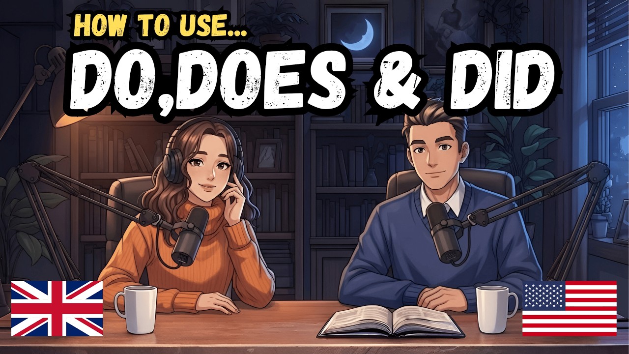 Learn How to Use Do, Does & Did in English | Easy Real English | Podcast for Beginners