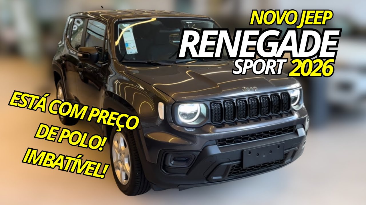 Novo Jeep Renegade Sport 2026 - BARATO DEMAIS, TA ERRADO, NÃO É POSSÍVEL!