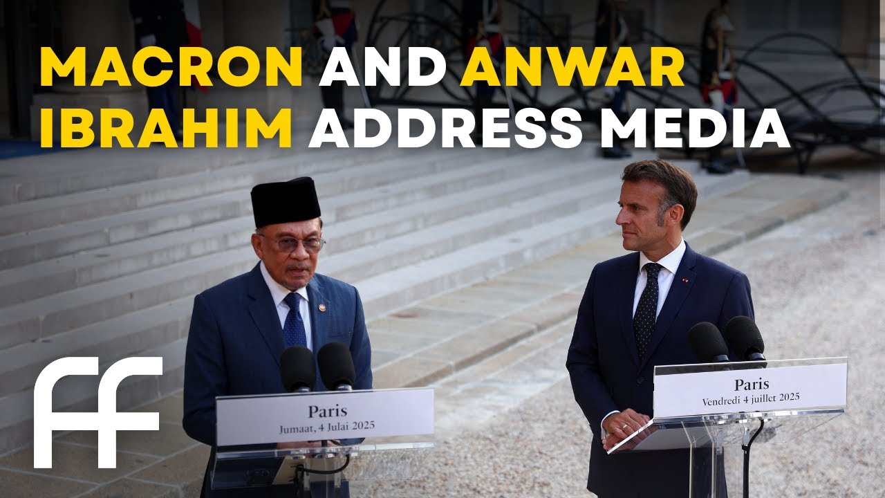 Macron and Anwar Ibrahim Address Media at Elysee Palace | Factual Flow