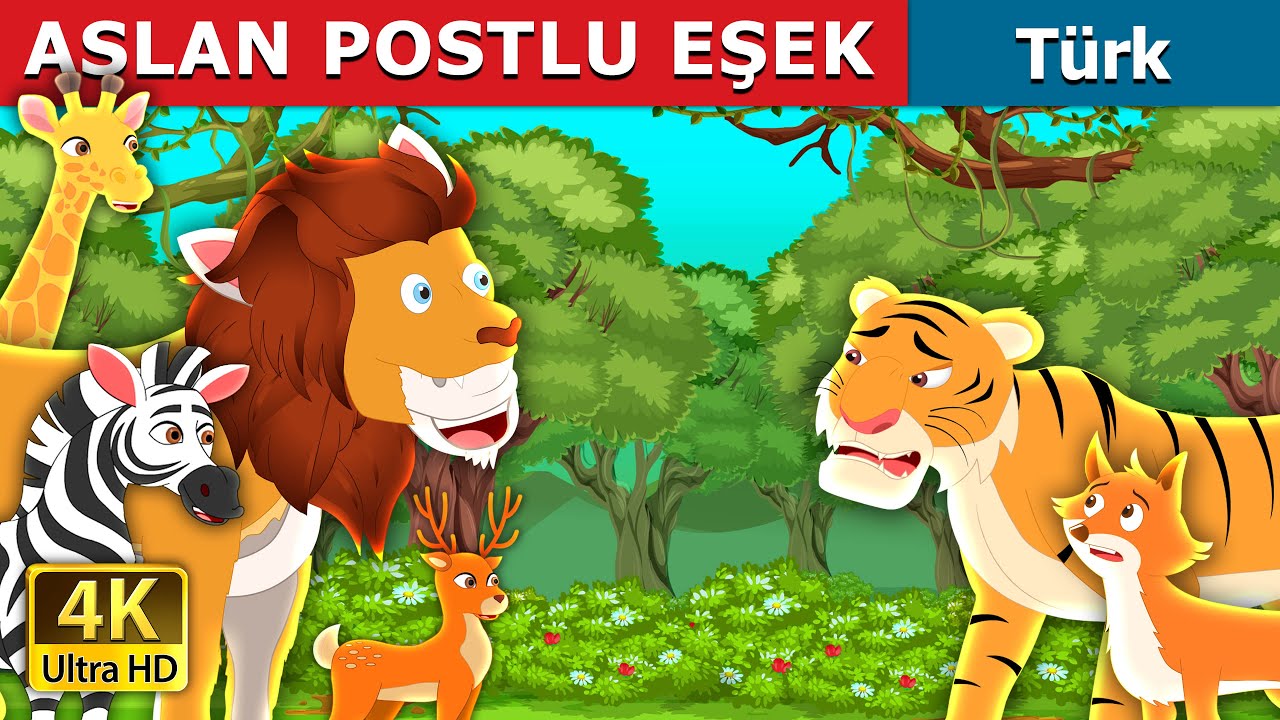 ASLAN POSTLU EŞEK | The Lion Skin Donkey in Turkish | @TurkiyaFairyTales