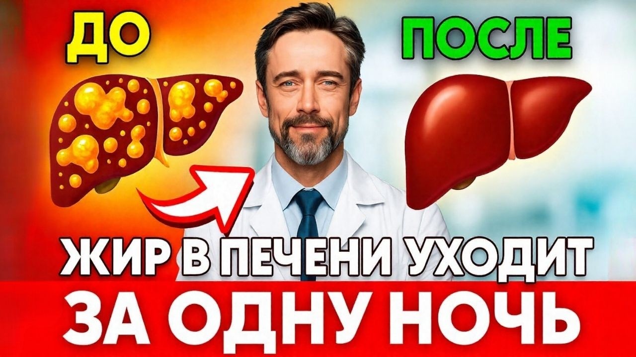 Жир в печени уходит за ночь: метод 85‑летнего врача без диет