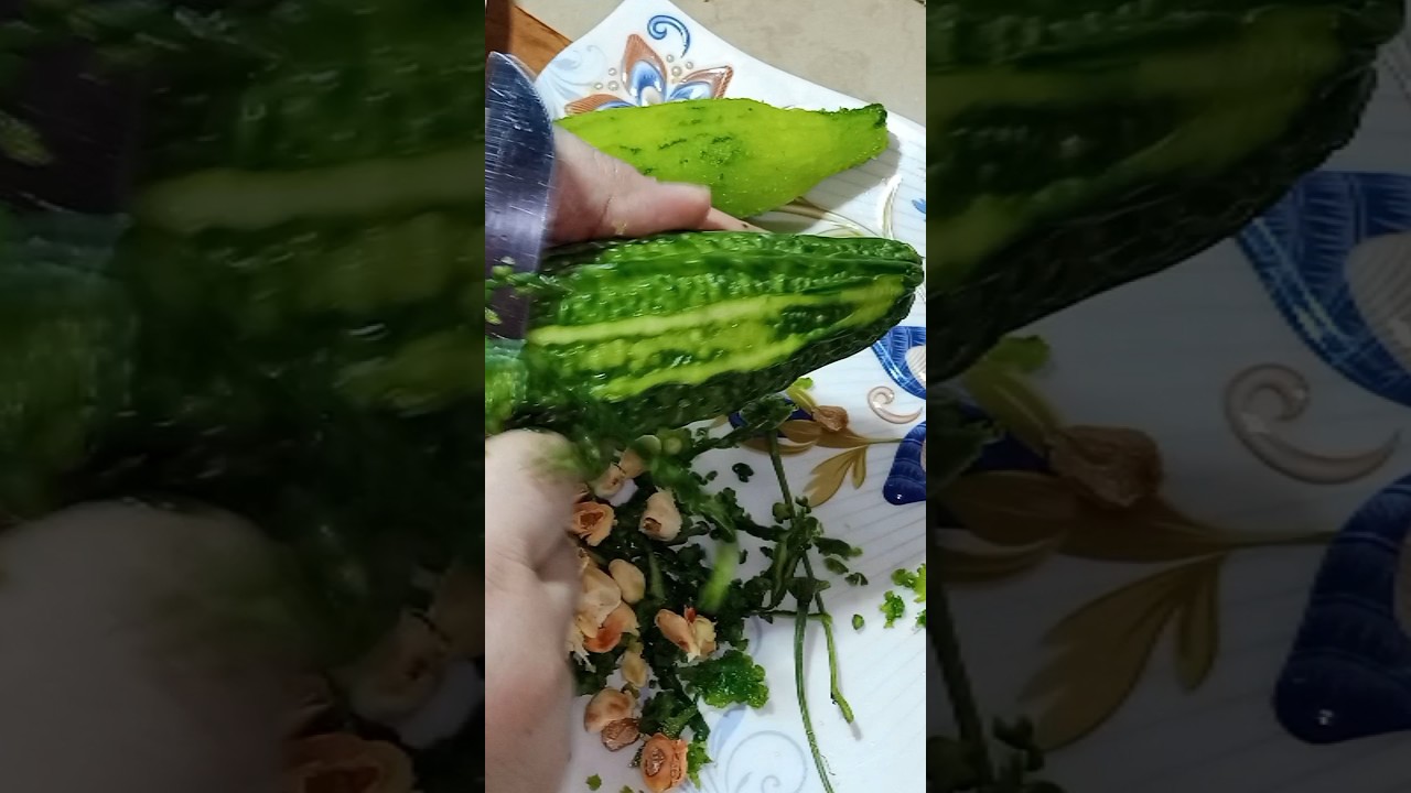 How to cut a karela #shorts