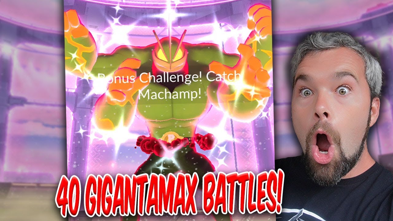 40 Shiny Gigantamax Machamp Battles & THIS Is What We Got!!! (Pok&eacute;mon GO)