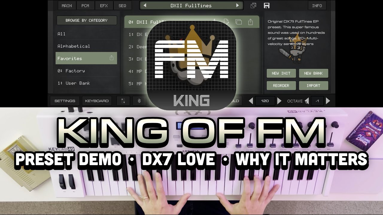 King of FM (БЕСПЛАТНО) от AudioKit Pro | Демо, любовь к DX7 и почему это важно