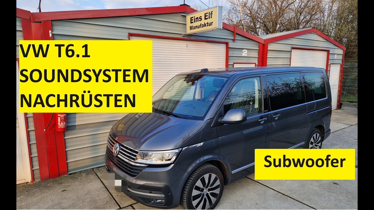 VW T6 1 Soundsystem nachrüsten die Subwoofer Montage