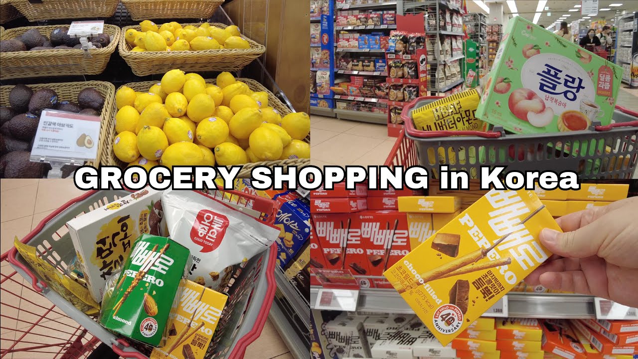 Grocery Shopping in Korea | Lotte Mart Seoul Station | Korean Supermarket | Shopping in Korea 🇰🇷