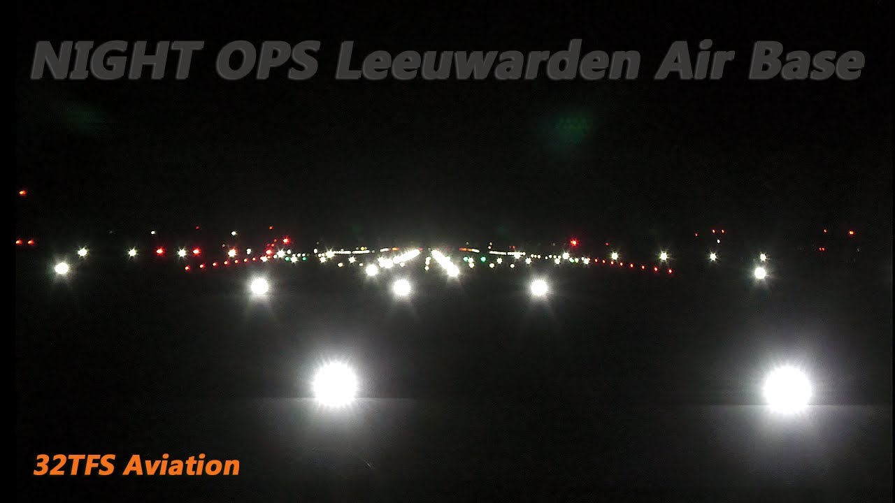 [4K] Leeuwarden Air Base: F-35 Operations in Total Darkness