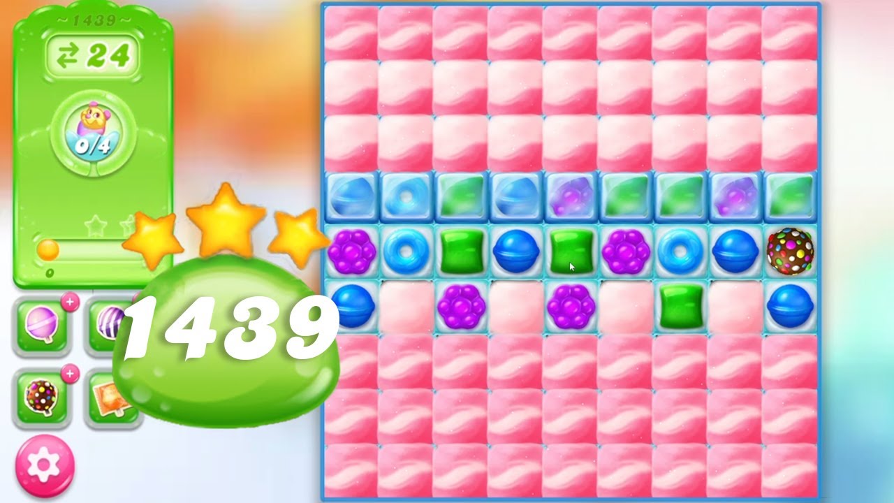 Candy Crush Jelly Saga Level 1439 || 3 Stars 🌟🌟🌟