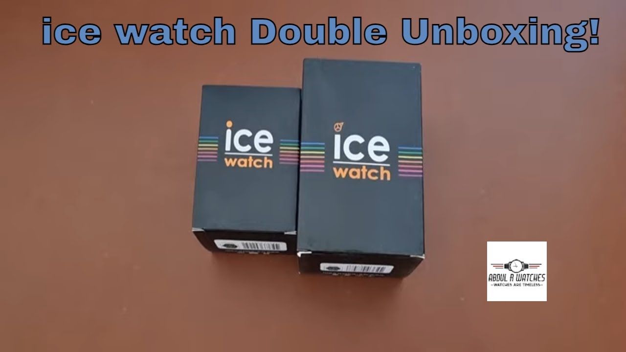 Double Unboxing 📦 ice watch Fashion Sports Watches