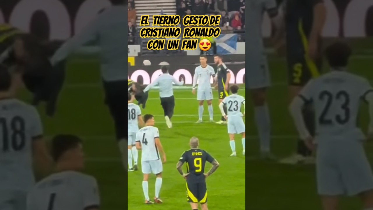 EL EMOTIVO GESTO DE CRISTIANO RONALDO CON UN FAN