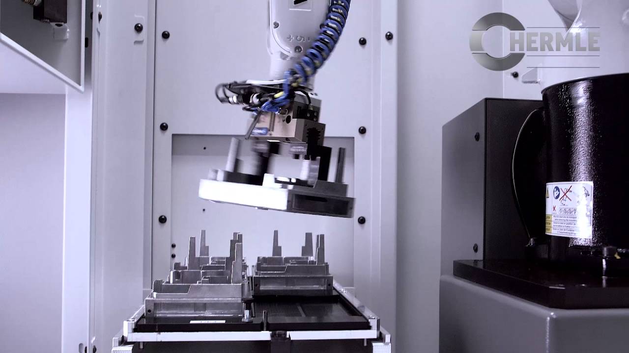HERMLE Robotersystem RS 05 mit Hubspeicher