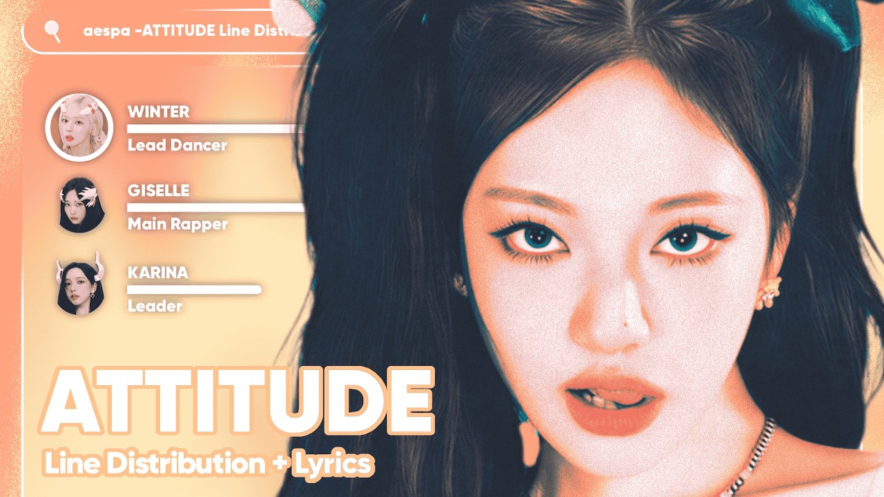 [📌] aespa • ATTITUDE // Line Distribution With Lyrics Color Coded by @otoumorphs_l