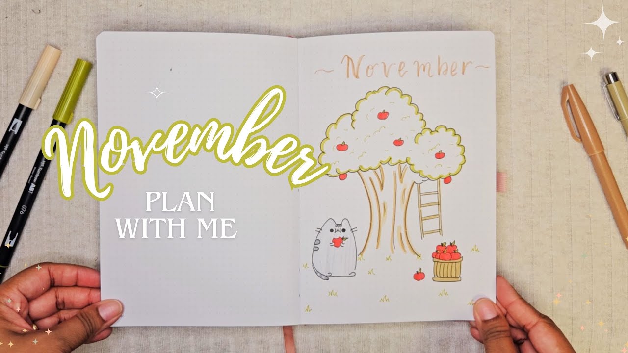 Pusheen and apples pies - November theme!