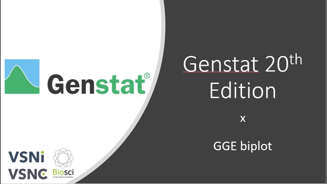 GGE biplots in Genstat