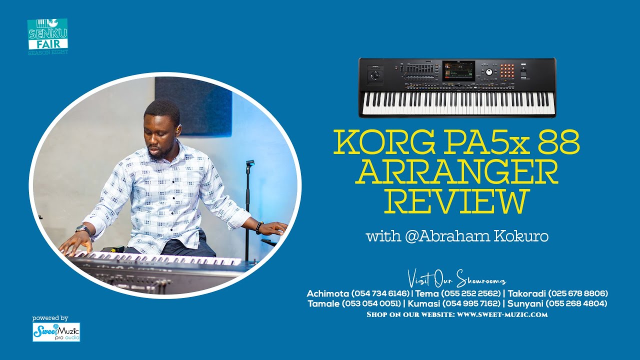 KORG PA 5x 88 PROFESSIONAL ARRANGER REVIEW  🇬🇭