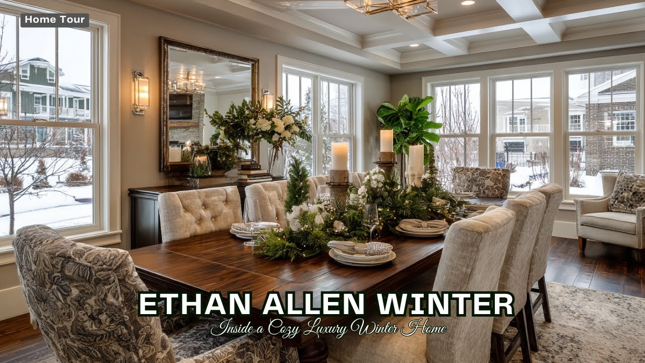 Inside a Cozy Luxury Winter Home | Ethan Allen–Inspired Decor